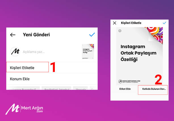 instagram katkıda bulunanlar/ ortak post nasıl atılır