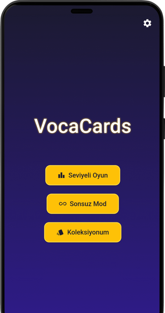 vocacards ingilize kelime